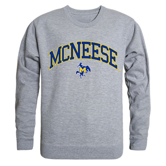 McNeese State University Campus Crewneck Pullover Sweatshirt Sweater Heather Grey-Campus-Wardrobe