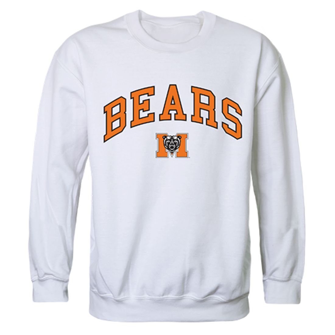 Mercer University Campus Crewneck Pullover Sweatshirt Sweater White-Campus-Wardrobe
