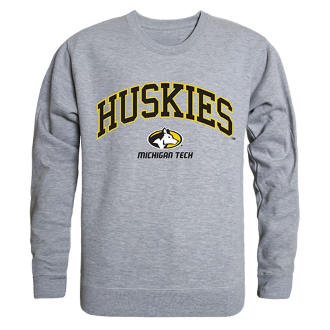 Michigan Technological University Campus Crewneck Pullover Sweatshirt Sweater Heather Grey-Campus-Wardrobe