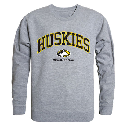 Michigan Technological University Campus Crewneck Pullover Sweatshirt Sweater Heather Grey-Campus-Wardrobe