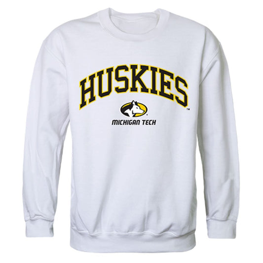 Michigan Technological University Campus Crewneck Pullover Sweatshirt Sweater White-Campus-Wardrobe