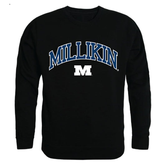Millikin University Campus Crewneck Pullover Sweatshirt Sweater Black-Campus-Wardrobe