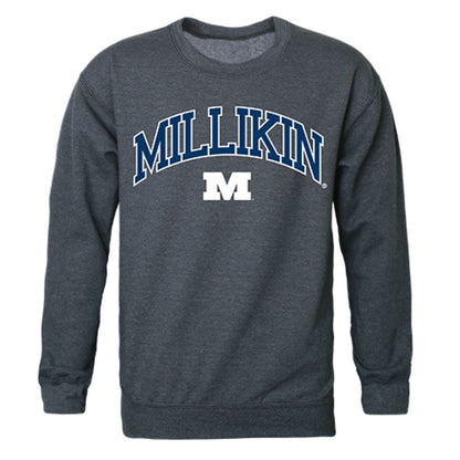 Millikin University Campus Crewneck Pullover Sweatshirt Sweater Heather Charcoal-Campus-Wardrobe