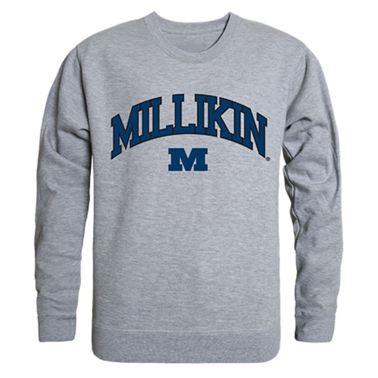 Millikin University Campus Crewneck Pullover Sweatshirt Sweater Heather Grey-Campus-Wardrobe