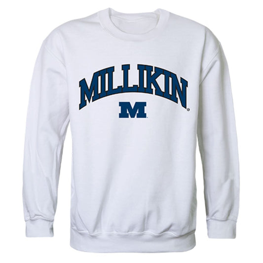 Millikin University Campus Crewneck Pullover Sweatshirt Sweater White-Campus-Wardrobe