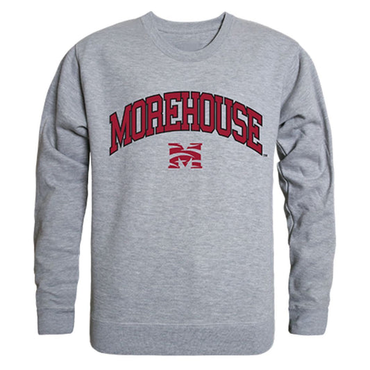 Morehouse College Campus Crewneck Pullover Sweatshirt Sweater Heather Grey-Campus-Wardrobe