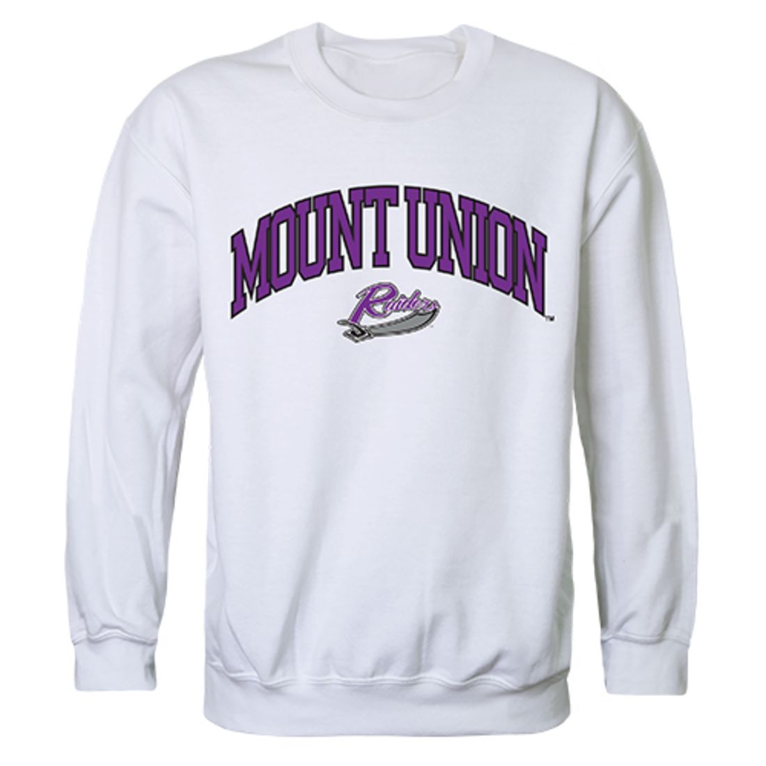 University of Mount Union Campus Crewneck Pullover Sweatshirt Sweater White-Campus-Wardrobe