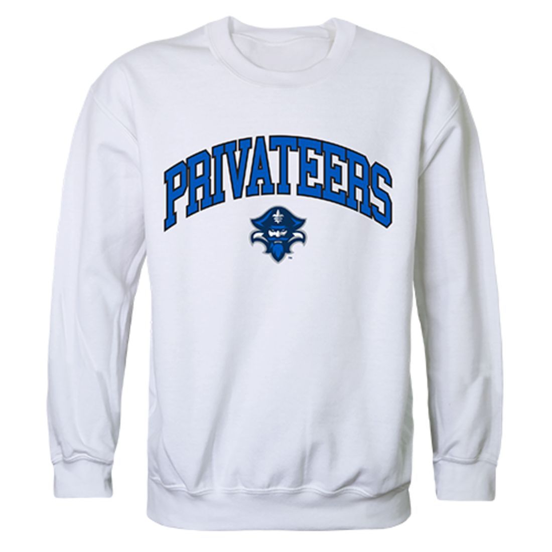 UNO University of New Orleans Campus Crewneck Pullover Sweatshirt Sweater White-Campus-Wardrobe