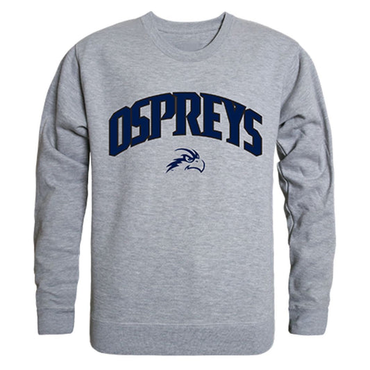 UNF University of North Florida Campus Crewneck Pullover Sweatshirt Sweater Heather Grey-Campus-Wardrobe