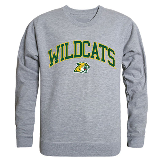 NMU Northern Michigan University Campus Crewneck Pullover Sweatshirt Sweater Heather Grey-Campus-Wardrobe