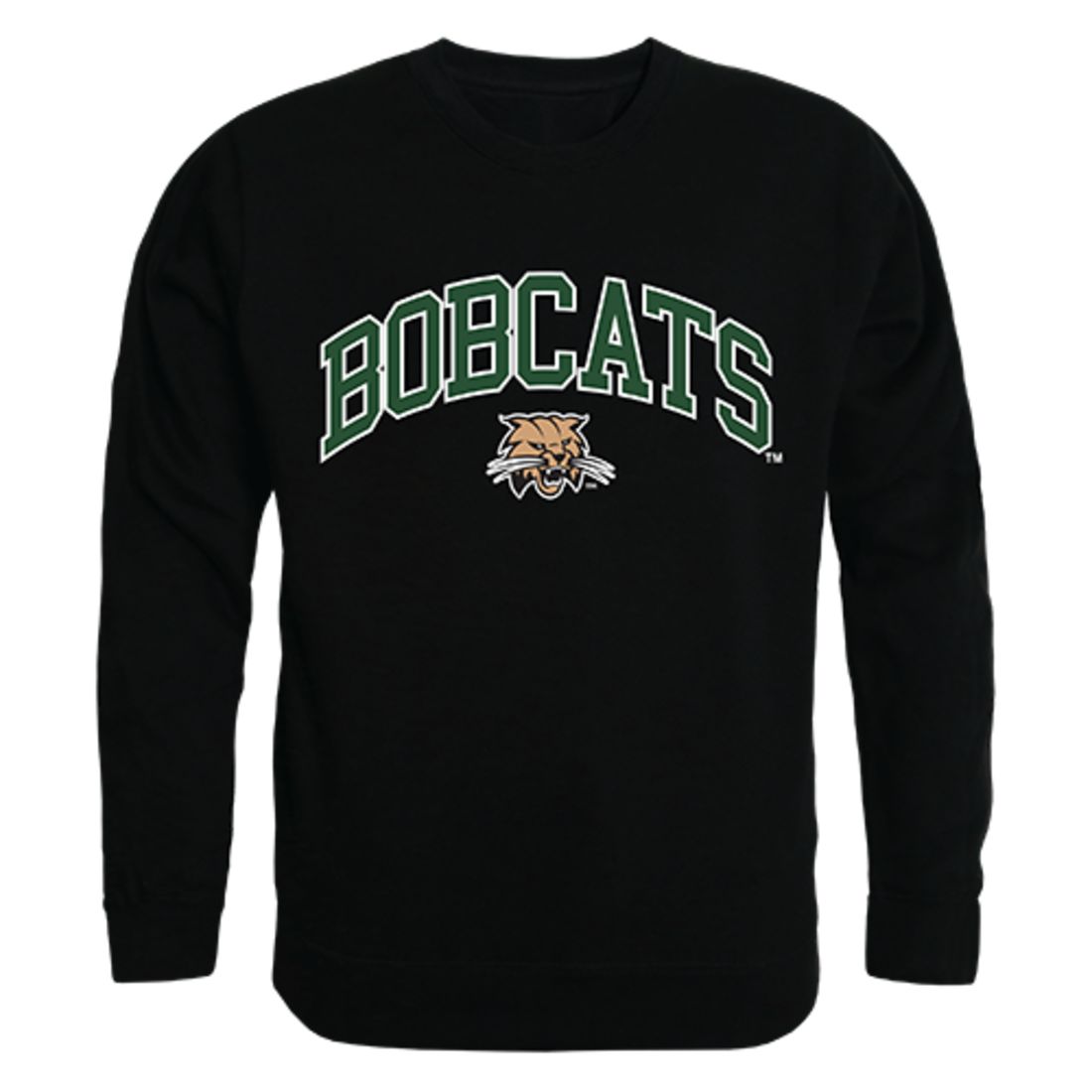 Ohio University Campus Crewneck Pullover Sweatshirt Sweater Black-Campus-Wardrobe