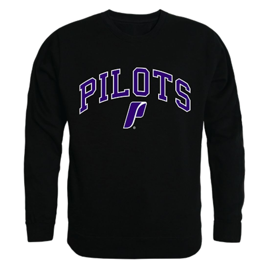 UP University of Portland Campus Crewneck Pullover Sweatshirt Sweater Black-Campus-Wardrobe