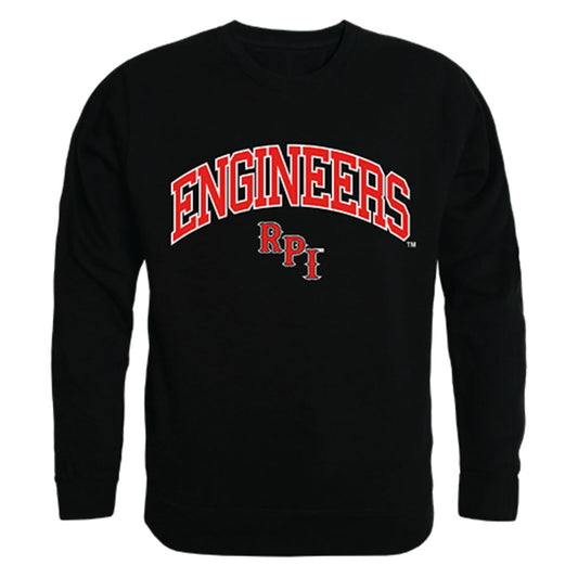 RPI Rensselaer Polytechnic Institute Campus Crewneck Pullover Sweatshirt Sweater Black-Campus-Wardrobe