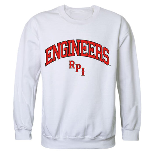 RPI Rensselaer Polytechnic Institute Campus Crewneck Pullover Sweatshirt Sweater White-Campus-Wardrobe