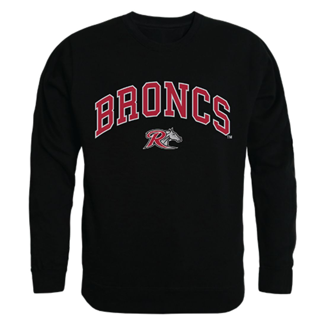 Rider University Campus Crewneck Pullover Sweatshirt Sweater Black-Campus-Wardrobe