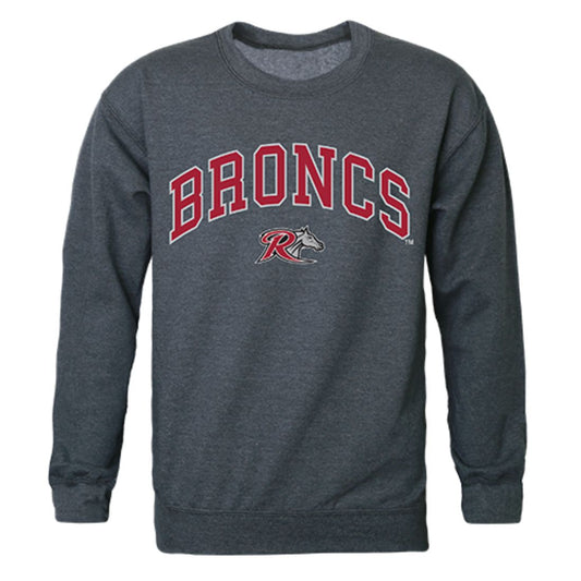 Rider University Campus Crewneck Pullover Sweatshirt Sweater Heather Charcoal-Campus-Wardrobe