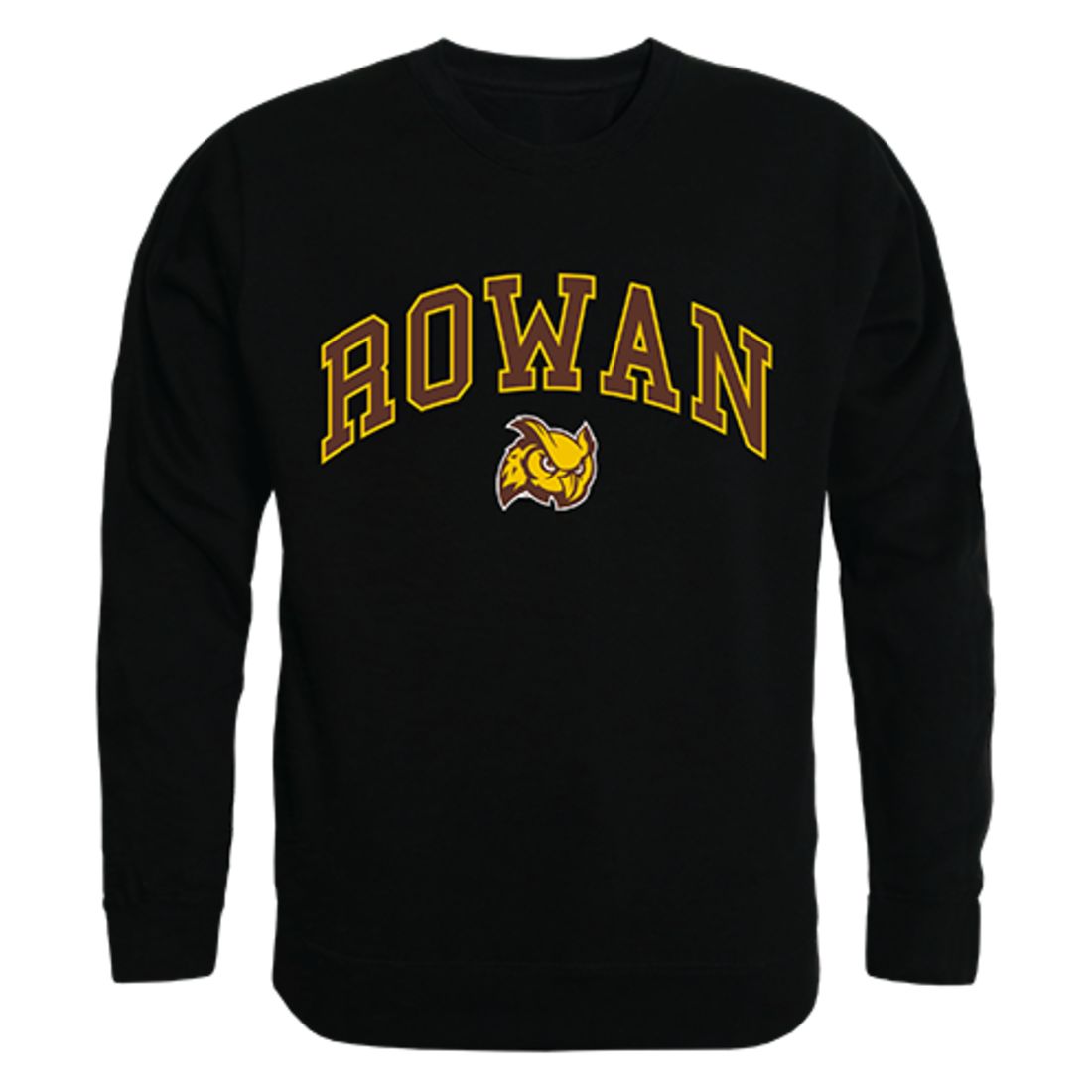 Rowan University Campus Crewneck Pullover Sweatshirt Sweater Black-Campus-Wardrobe