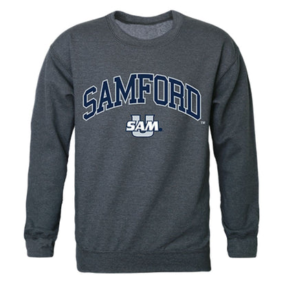 Samford University Campus Crewneck Pullover Sweatshirt Sweater Heather Charcoal-Campus-Wardrobe