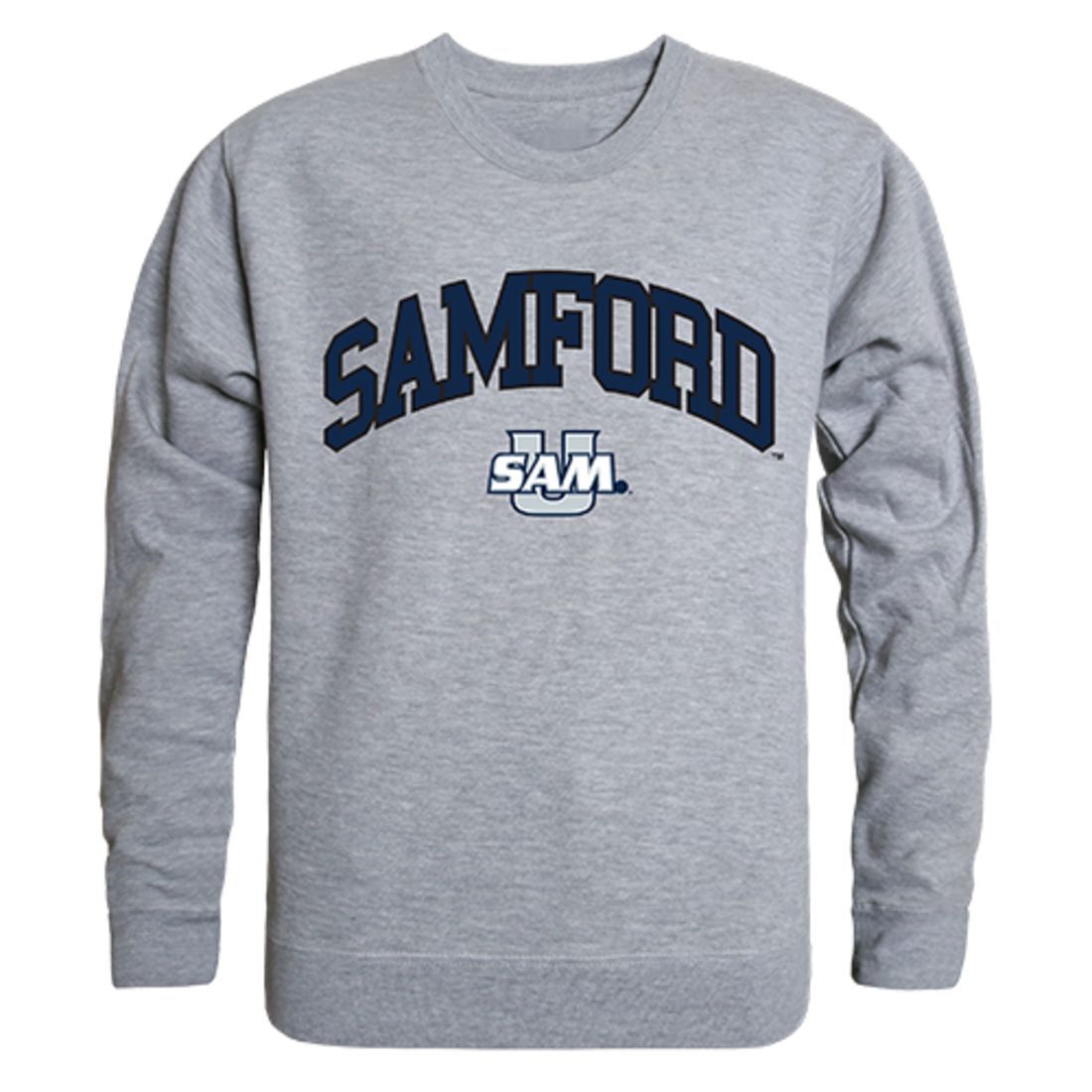Samford University Campus Crewneck Pullover Sweatshirt Sweater Heather Grey-Campus-Wardrobe