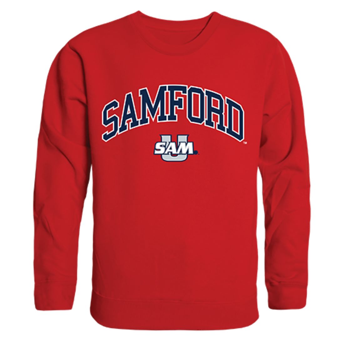 Samford University Campus Crewneck Pullover Sweatshirt Sweater Red-Campus-Wardrobe