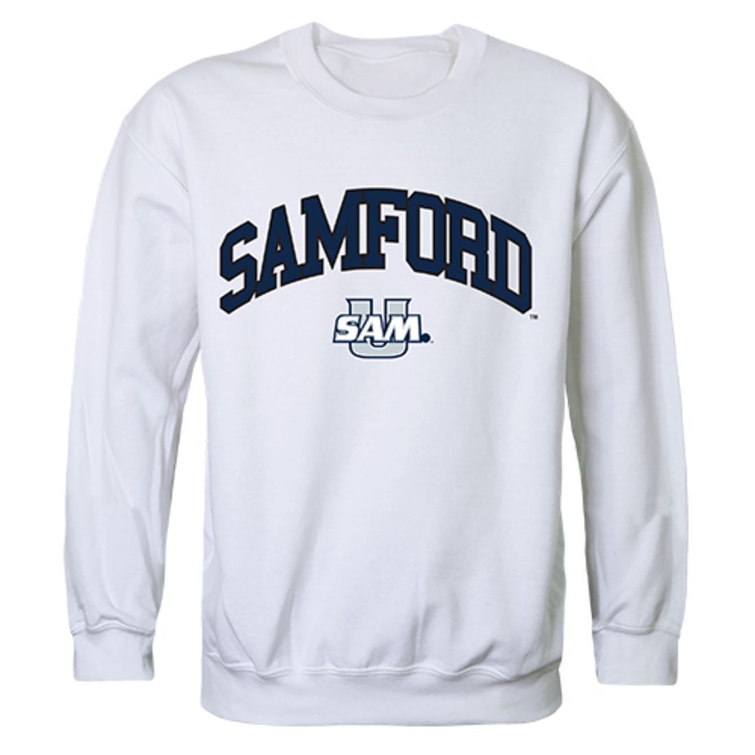 Samford University Campus Crewneck Pullover Sweatshirt Sweater White-Campus-Wardrobe