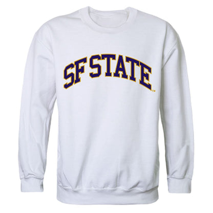 SFSU San Francisco State University Campus Crewneck Pullover Sweatshirt Sweater White-Campus-Wardrobe