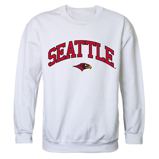 Seattle University Campus Crewneck Pullover Sweatshirt Sweater White-Campus-Wardrobe