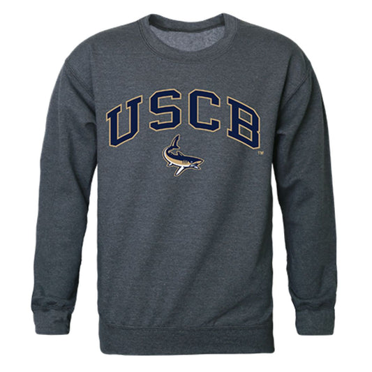 USCB University of South Carolina Beaufort Campus Crewneck Pullover Sweatshirt Sweater Heather Charcoal-Campus-Wardrobe
