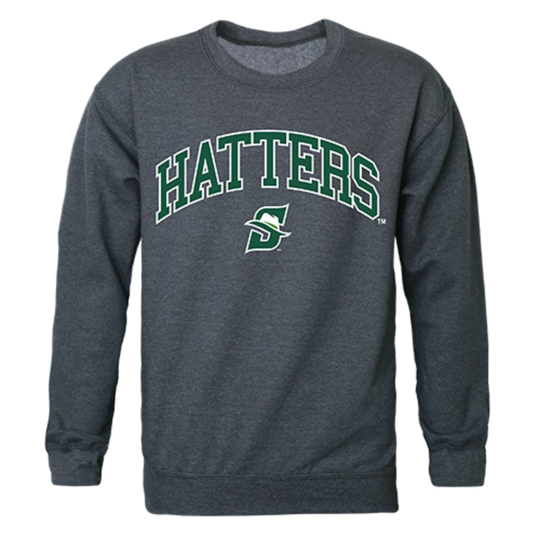 Stetson University Campus Crewneck Pullover Sweatshirt Sweater Heather Charcoal-Campus-Wardrobe