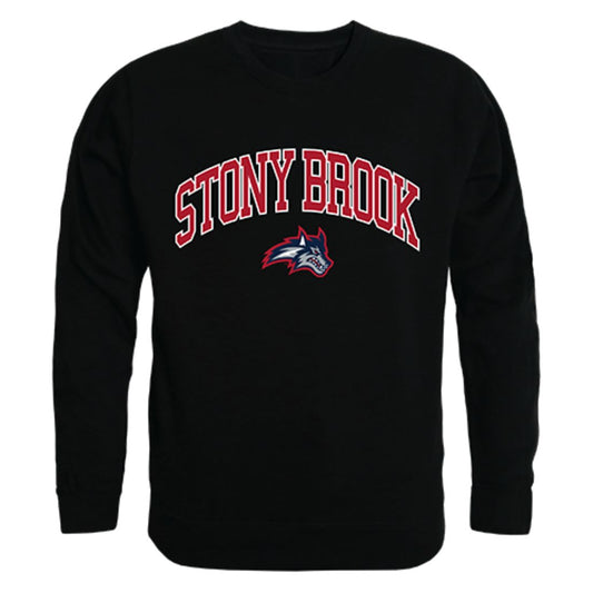Stony Brook University Campus Crewneck Pullover Sweatshirt Sweater Black-Campus-Wardrobe