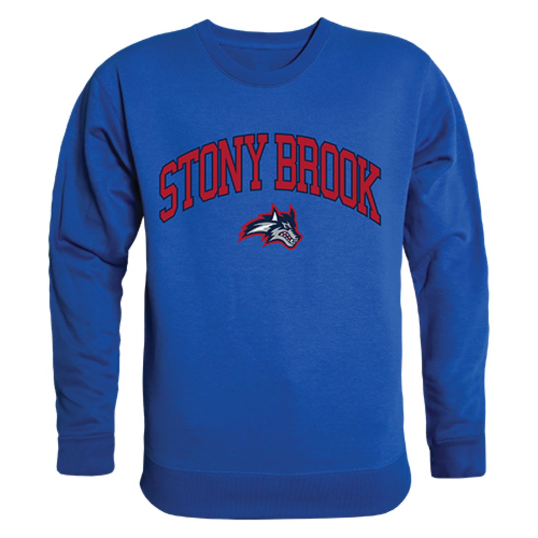 Stony Brook University Campus Crewneck Pullover Sweatshirt Sweater Royal-Campus-Wardrobe