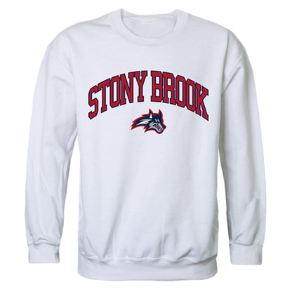 Stony Brook University Campus Crewneck Pullover Sweatshirt Sweater White-Campus-Wardrobe