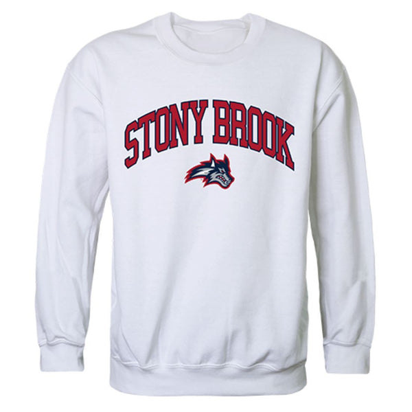 Stony Brook University Campus Crewneck Pullover Sweatshirt Sweater Whi
