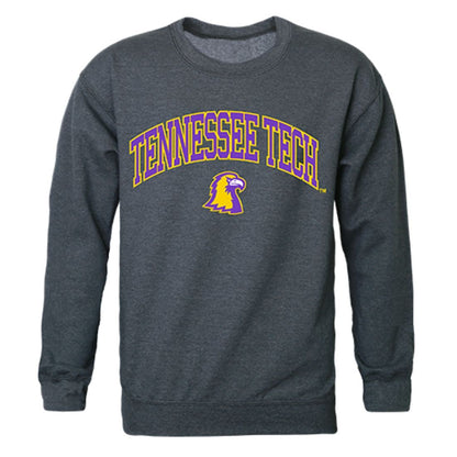 TTU Tennessee Tech University Campus Crewneck Pullover Sweatshirt Sweater Heather Charcoal-Campus-Wardrobe