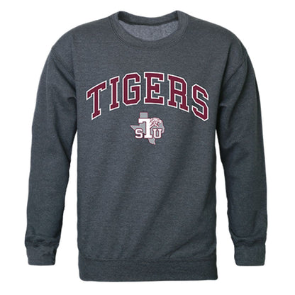 TSU Texas Southern University Campus Crewneck Pullover Sweatshirt Sweater Heather Charcoal-Campus-Wardrobe
