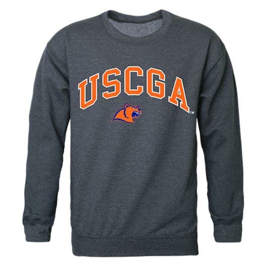 USCGA United States Coast Guard Academy Campus Crewneck Pullover Sweatshirt Sweater Heather Charcoal-Campus-Wardrobe