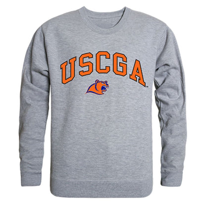USCGA United States Coast Guard Academy Campus Crewneck Pullover Sweatshirt Sweater Heather Grey-Campus-Wardrobe