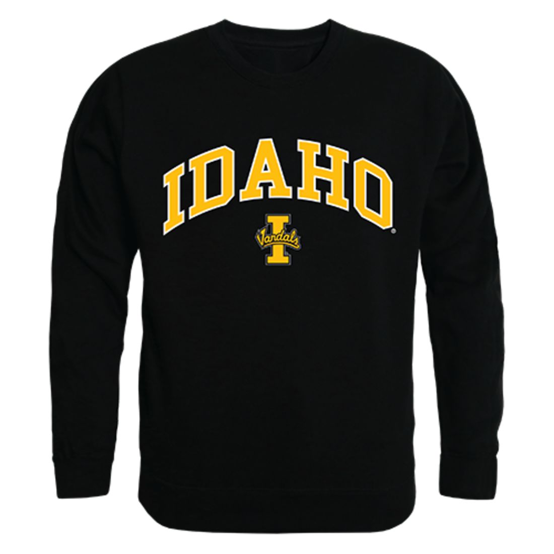 University of Idaho Campus Crewneck Pullover Sweatshirt Sweater Black-Campus-Wardrobe