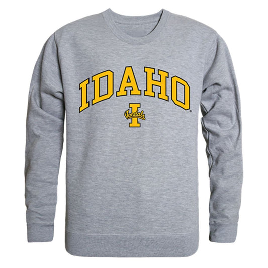 University of Idaho Campus Crewneck Pullover Sweatshirt Sweater Heather Grey-Campus-Wardrobe