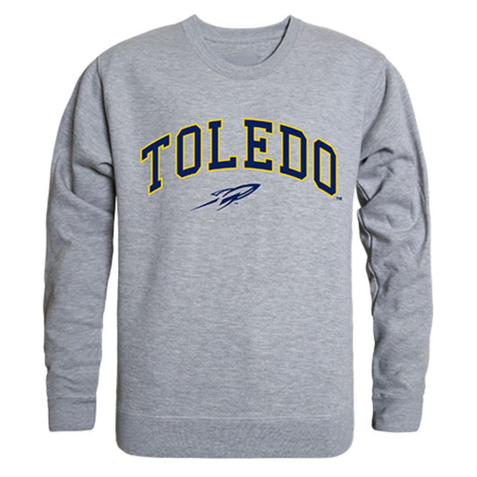 University of Toledo Campus Crewneck Pullover Sweatshirt Sweater Heather Grey-Campus-Wardrobe