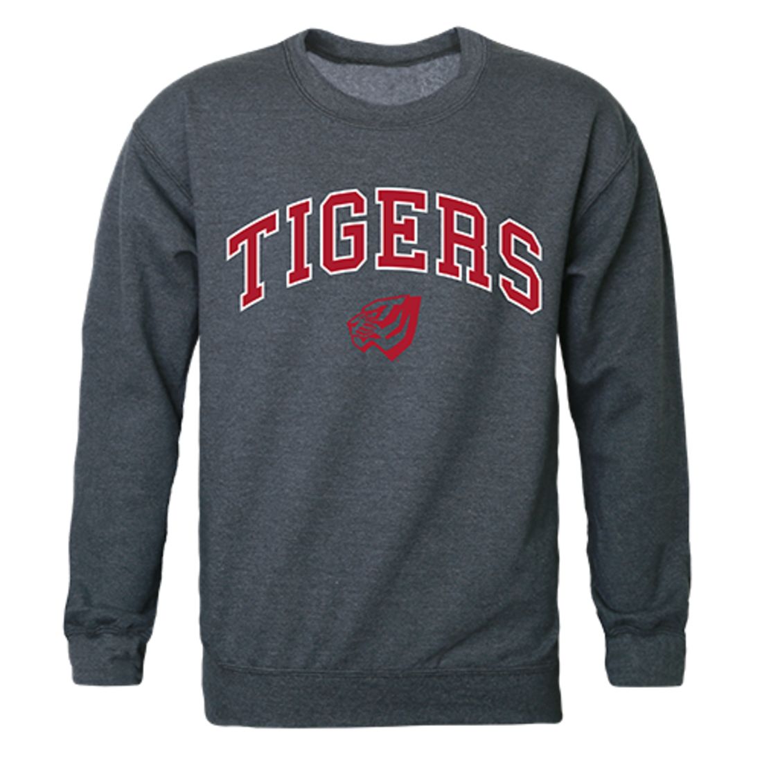 UWA University of West Alabama Campus Crewneck Pullover Sweatshirt Sweater Heather Charcoal-Campus-Wardrobe