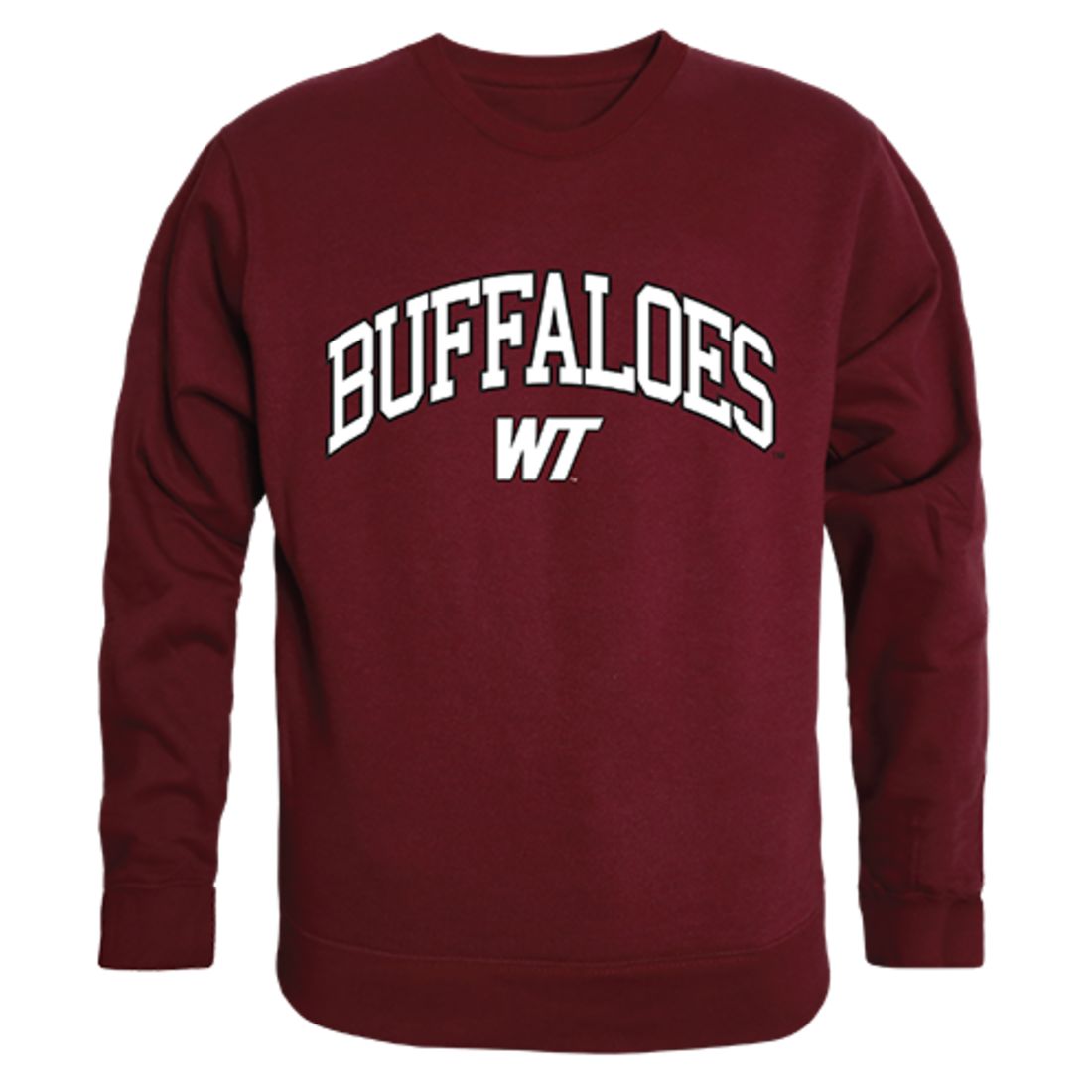 WTAMU West Texas A&M University Campus Crewneck Pullover Sweatshirt Sweater Maroon-Campus-Wardrobe