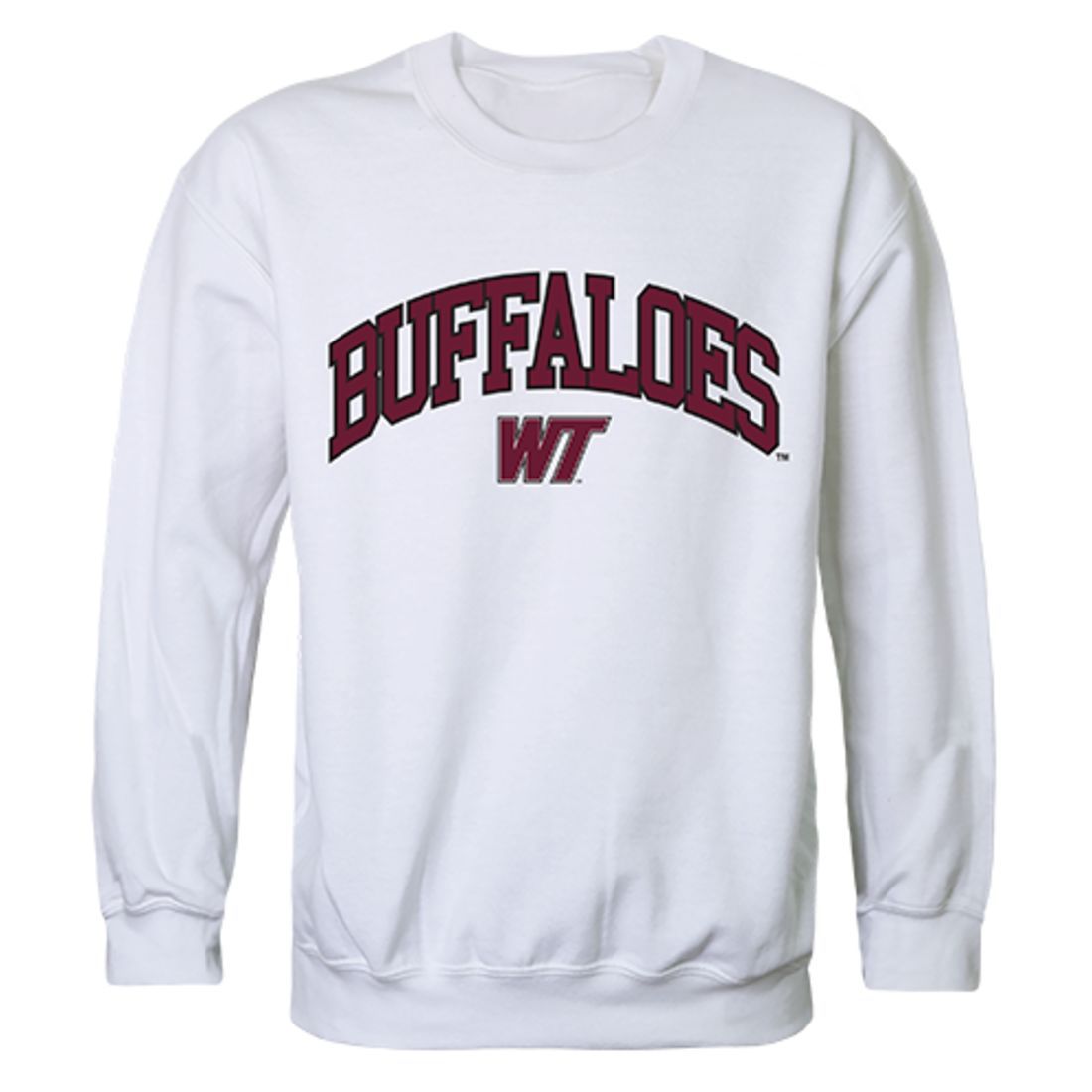 WTAMU West Texas A&M University Campus Crewneck Pullover Sweatshirt Sweater White-Campus-Wardrobe