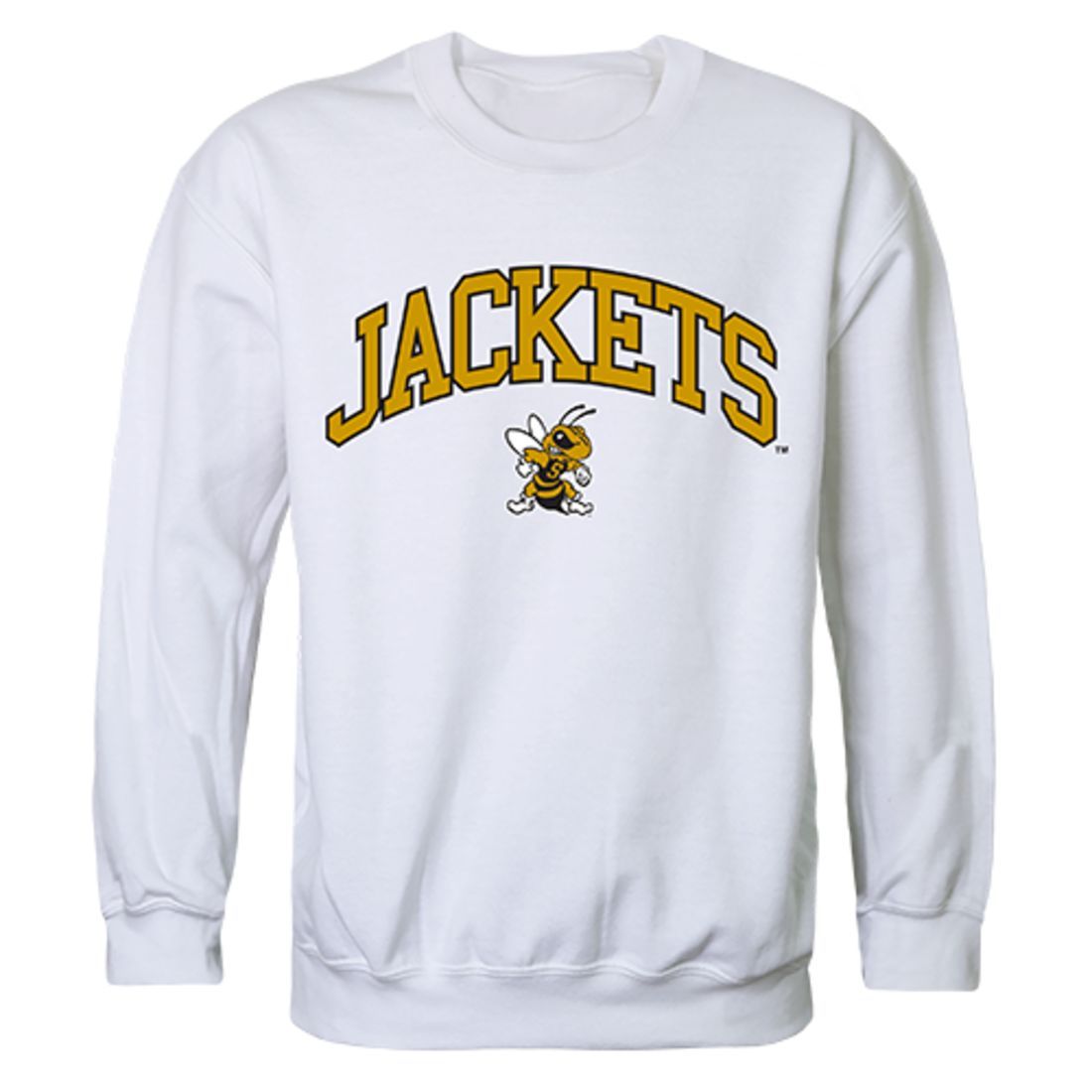 WVSU West Virginia State University Campus Crewneck Pullover Sweatshirt Sweater White-Campus-Wardrobe