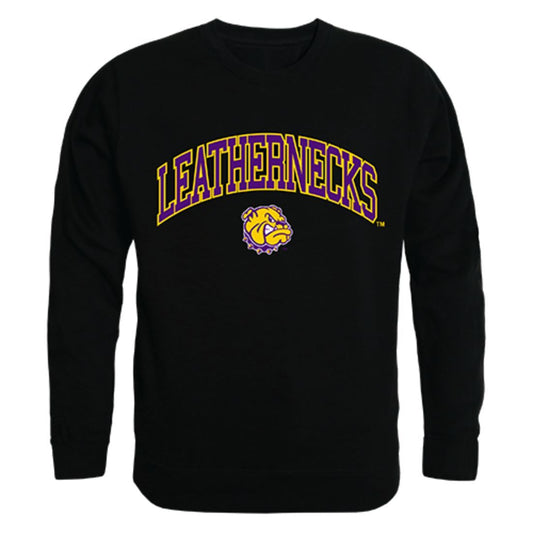 WIU Western Illinois University Campus Crewneck Pullover Sweatshirt Sweater Black-Campus-Wardrobe