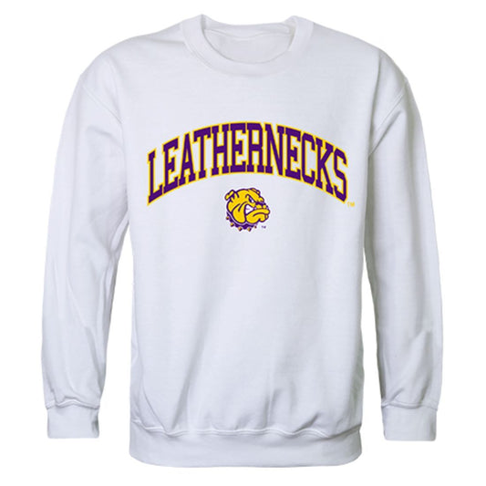 WIU Western Illinois University Campus Crewneck Pullover Sweatshirt Sweater White-Campus-Wardrobe