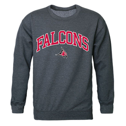 UWRF University of Wisconsin River Falls Campus Crewneck Pullover Sweatshirt Sweater Heather Charcoal-Campus-Wardrobe