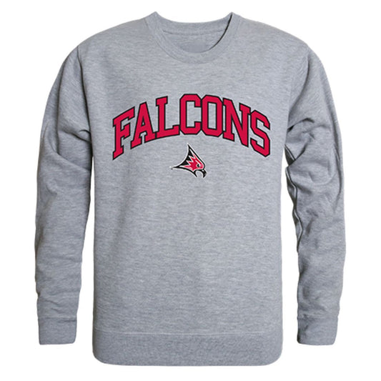 UWRF University of Wisconsin River Falls Campus Crewneck Pullover Sweatshirt Sweater Heather Grey-Campus-Wardrobe