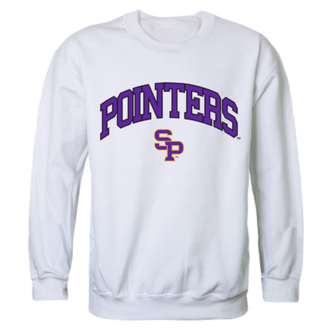 UWSP University of Wisconsin Stevens Point Campus Crewneck Pullover Sweatshirt Sweater White-Campus-Wardrobe
