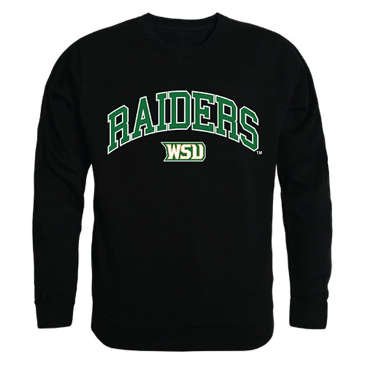 Wright State University Campus Crewneck Pullover Sweatshirt Sweater Black-Campus-Wardrobe